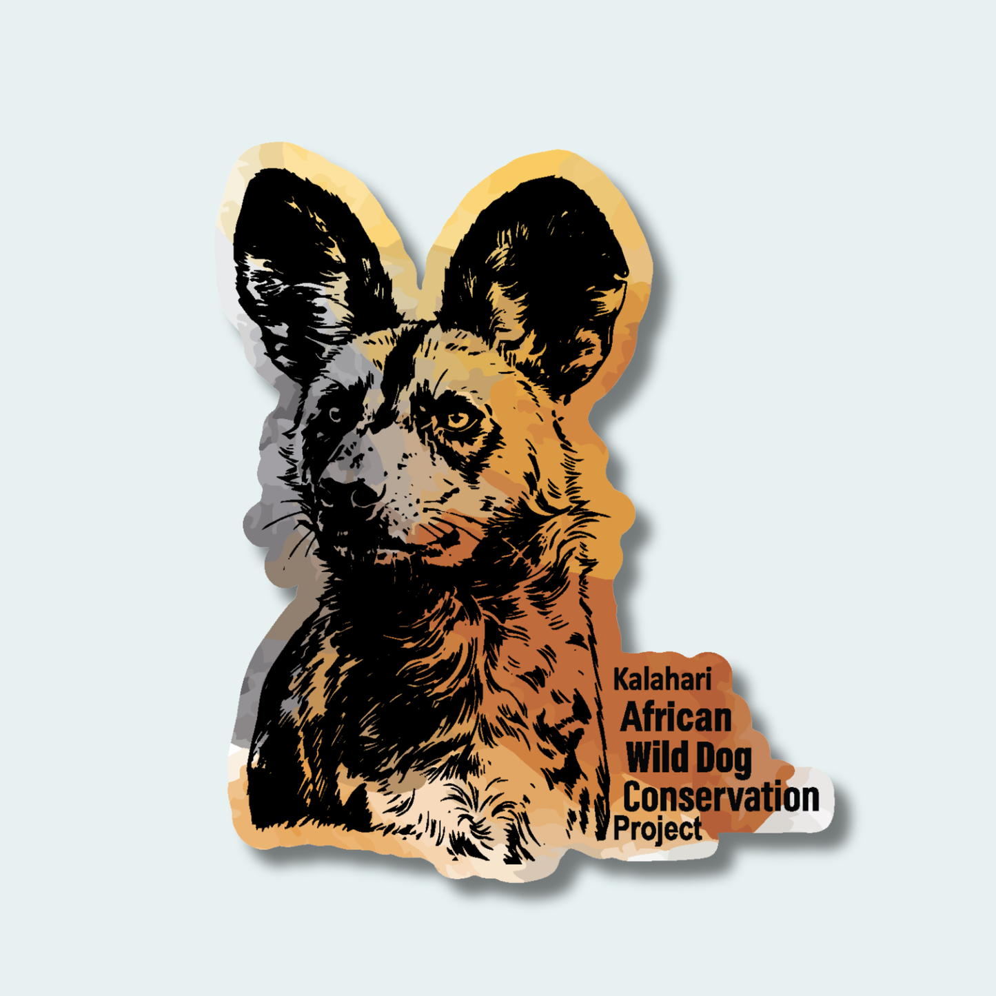 Kalahari African Wild Dog Conservation Trust Fundraiser (Limited Edition for September) 4in Sticker
