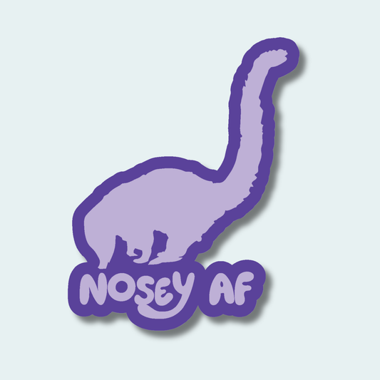 Nosey AF - Coati - 4in Sticker