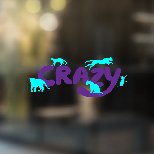 Cat Crazy (Limited Edition for December) Vinyl Decal