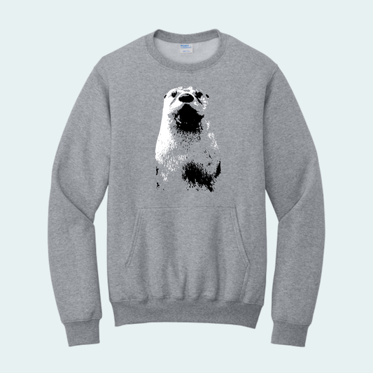 North American River Otter (Available March 21-24) Pocket Crewneck