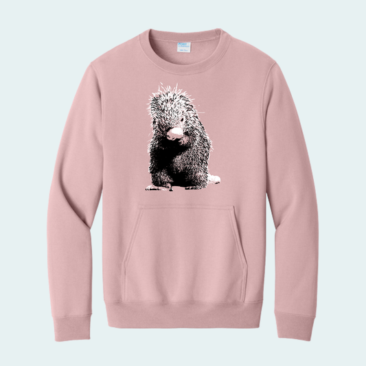 Prehensile-tailed Porcupine (Available March 21-24) Pocket Crewneck