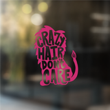 Crazy Hair Don't Care Lion - Vinyl Decal (Made to Order)