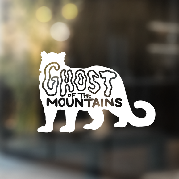 Ghost of the Mountains Snow Leopard - Decal (Made to Order)