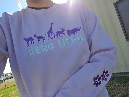Herd Nerd Embroidery (Limited Edition) Comfort Color Crewneck
