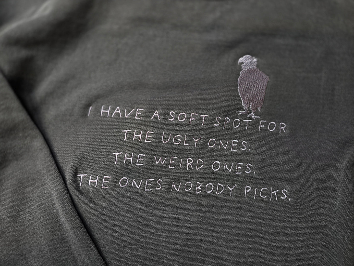 The ones nobody picks Quote Embroidery on Comfort Color