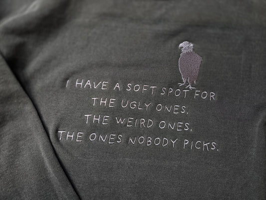 The ones nobody picks Quote Embroidery on Comfort Color