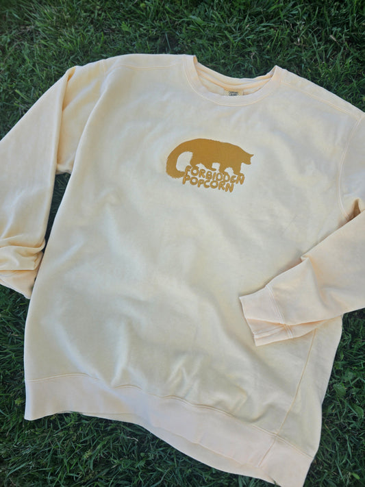 Forbidden Popcorn - Binturong Embroidery on Comfort Color Crewneck