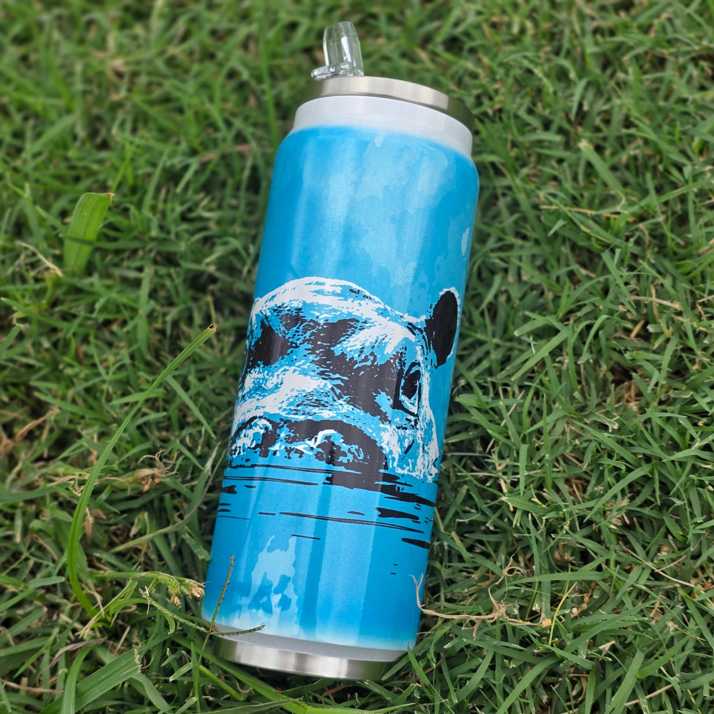Hippo (Limited Edition) 17oz Stainless Steel Glitter Tumbler