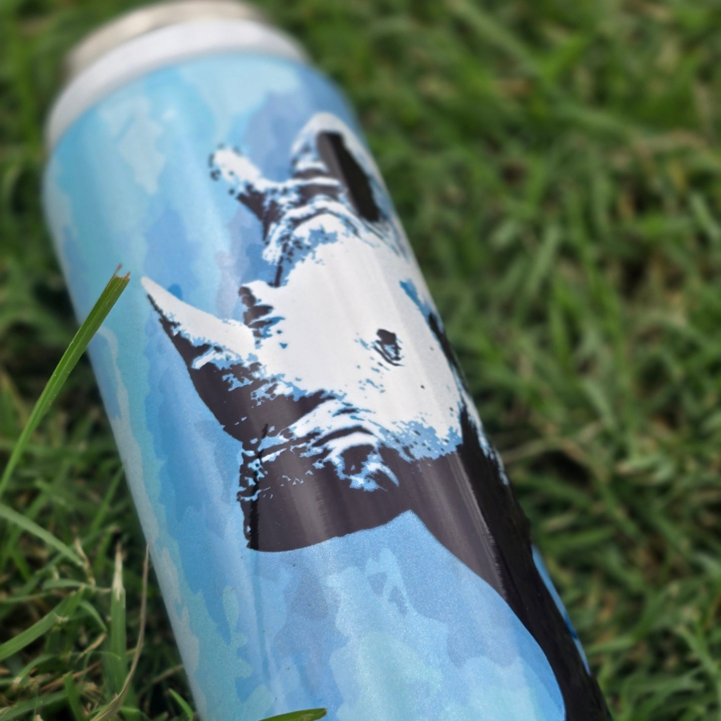 White Rhino (Limited Edition) 17oz Stainless Steel Glitter Tumbler