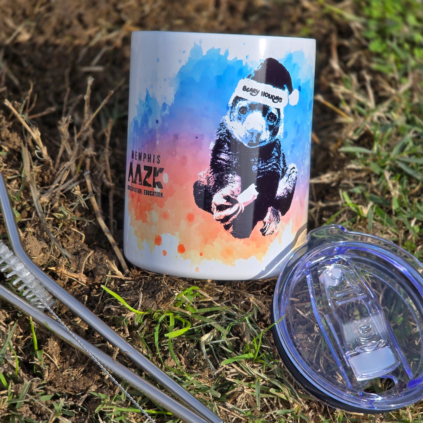 Bear Cuscus (Fundraiser for Memphis AAZK) (Limited Edition for December) Stainless Steel Mug (Copy)