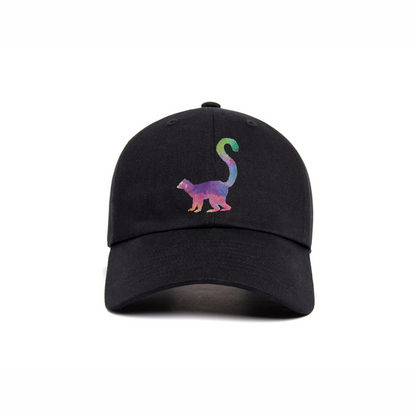 Ring-tailed Lemur Rainbow Embroidery - Hat