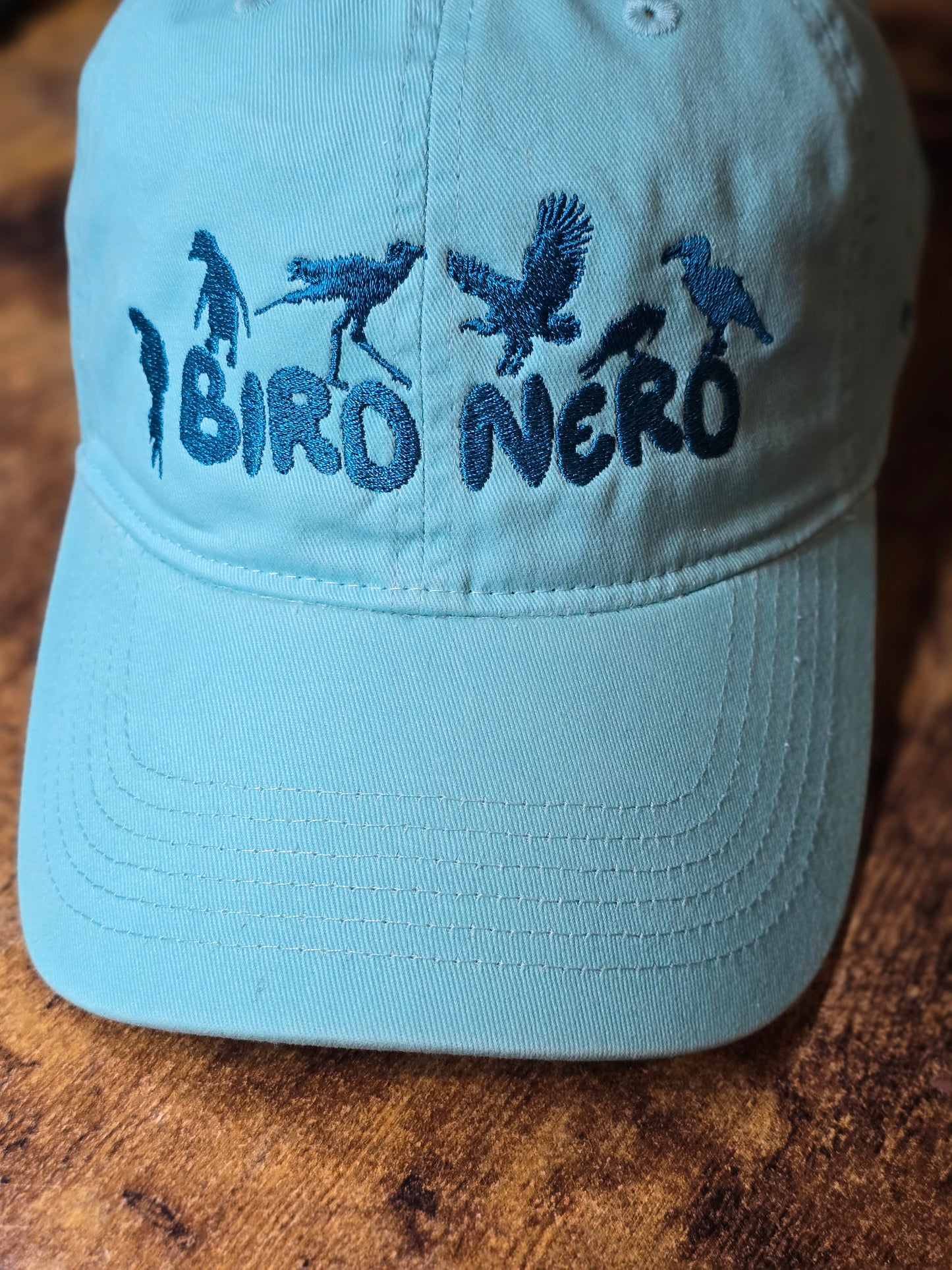 Bird Nerd Embroidery on Comfort Color Hat
