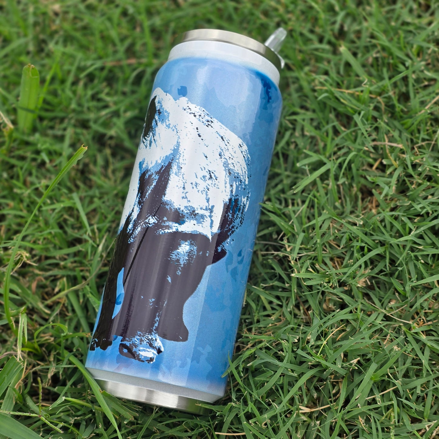 White Rhino (Limited Edition) 17oz Stainless Steel Glitter Tumbler