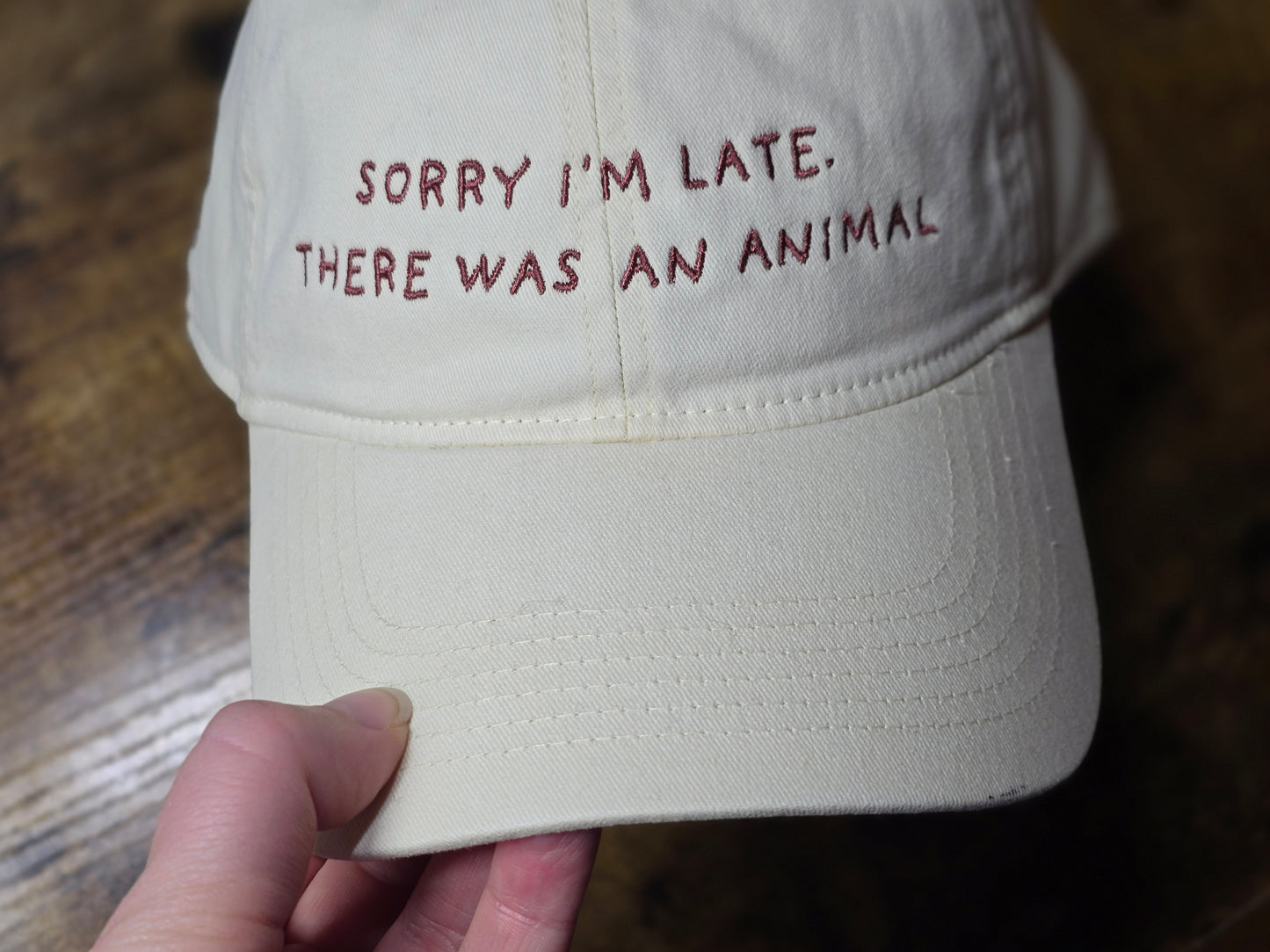 Sorry I'm late there was an animal Embroidery on Comfort Color Hat