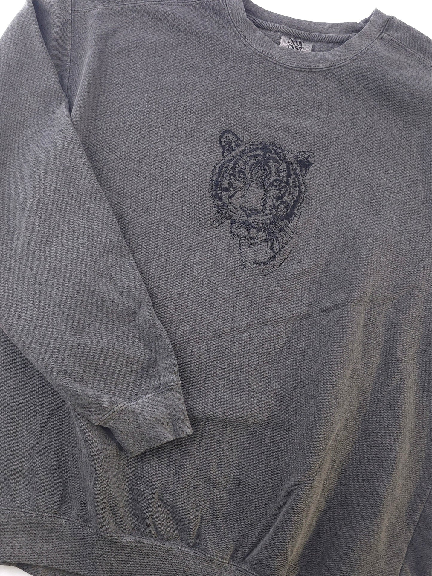 Malayan Tiger Embroidery on Comfort Color