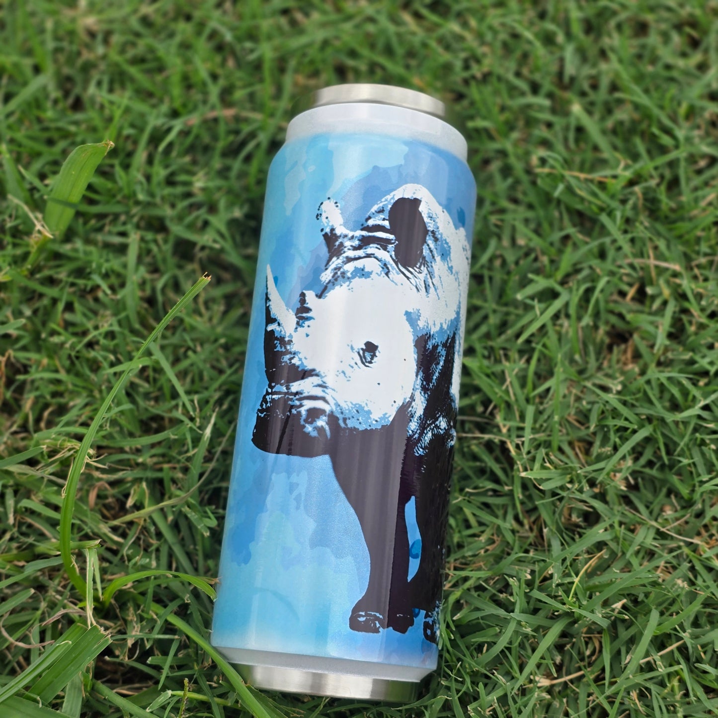 White Rhino (Limited Edition) 17oz Stainless Steel Glitter Tumbler