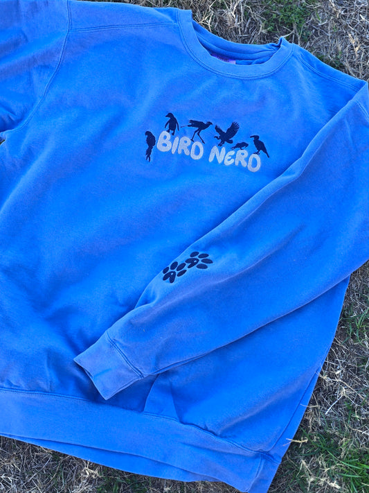 Bird Nerd Embroidery (Limited Edition for January) Comfort Color Sweatshirt