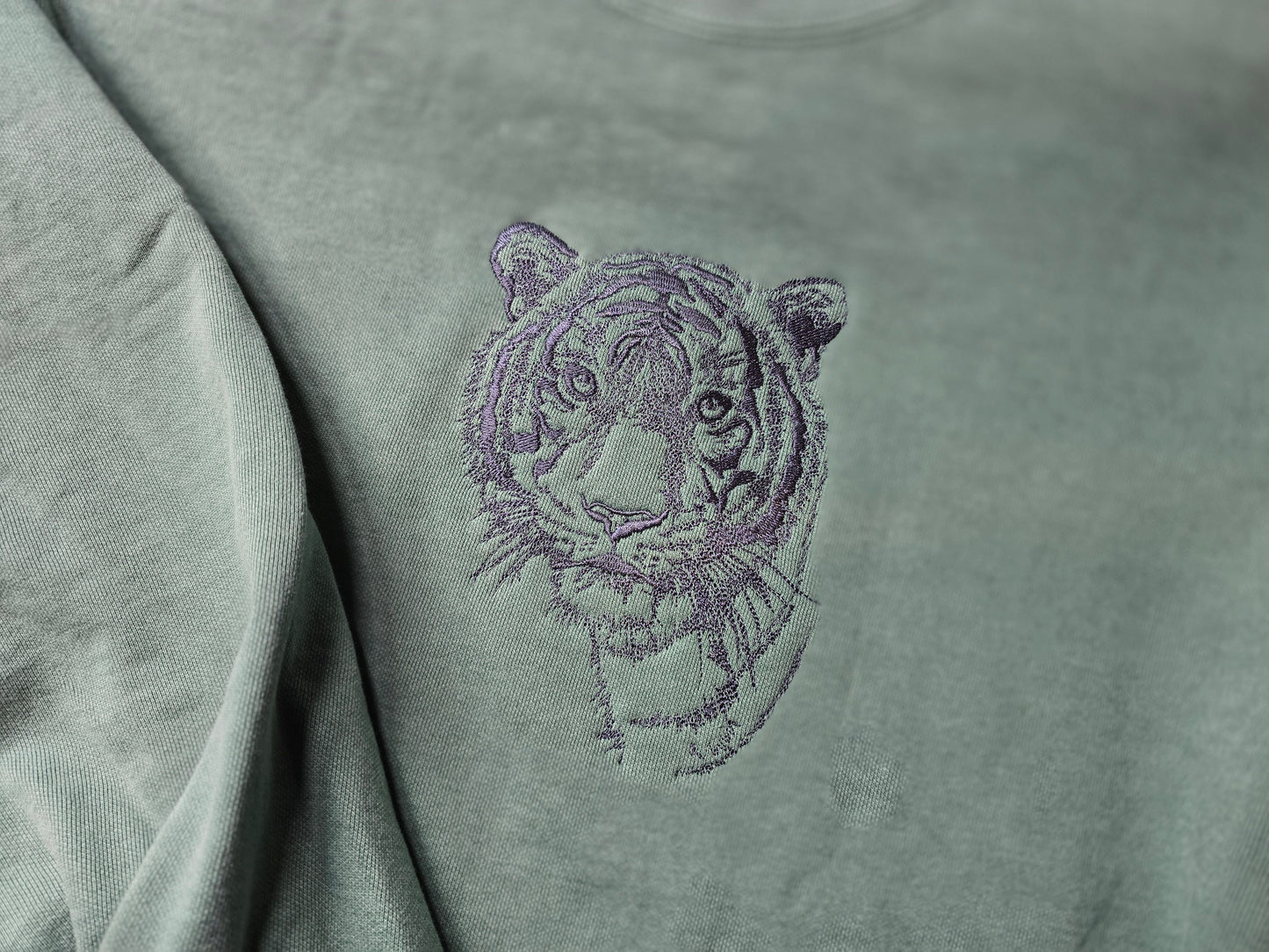 Malayan Tiger Embroidery on Comfort Color