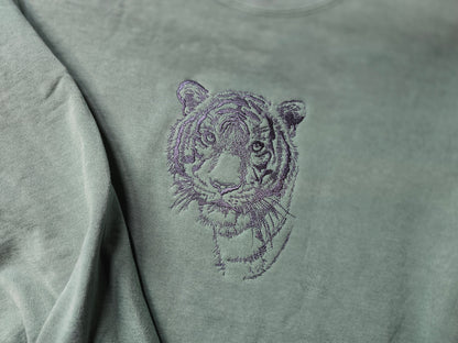 Malayan Tiger Embroidery on Comfort Color