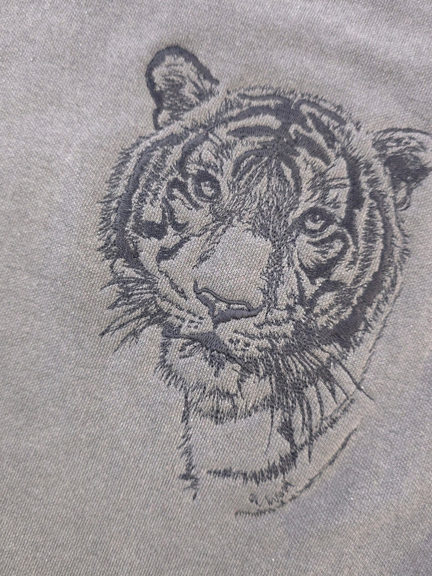 Malayan Tiger Embroidery on Comfort Color