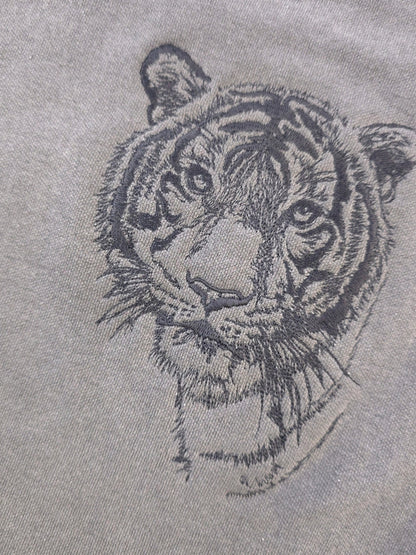 Malayan Tiger Embroidery on Comfort Color