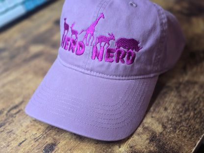 Herd Nerd Embroidery on Comfort Color Hat