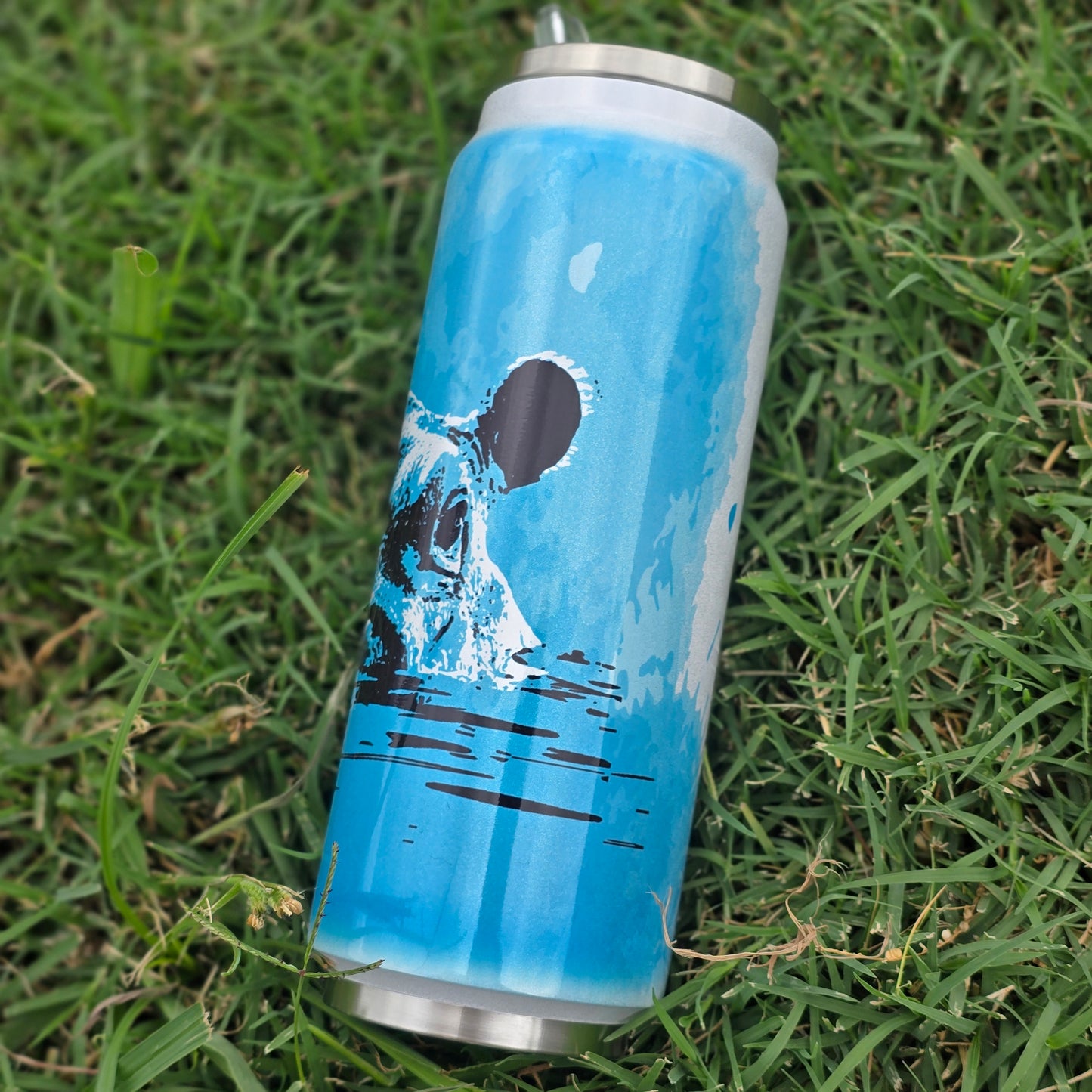 Hippo (Limited Edition) 17oz Stainless Steel Glitter Tumbler