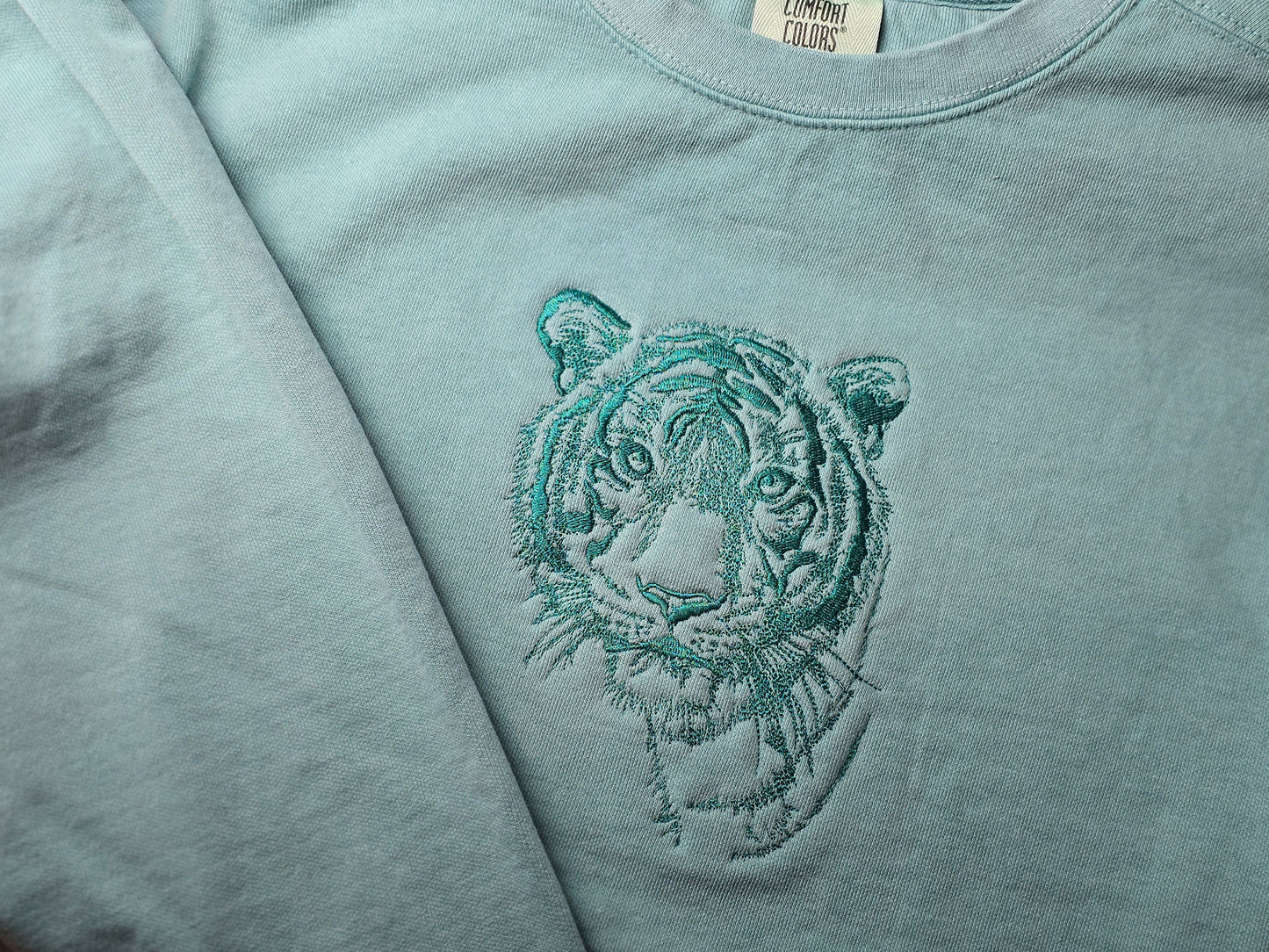 Malayan Tiger Embroidery on Comfort Color
