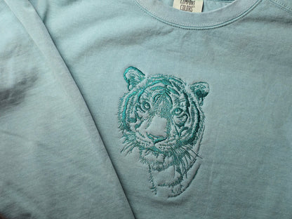 Malayan Tiger Embroidery on Comfort Color
