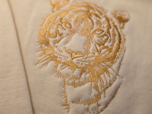 Malayan Tiger Embroidery on Comfort Color