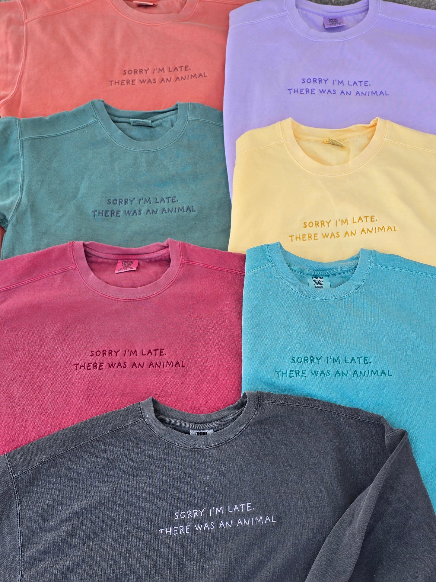 I'm Quiet unless you ID an animal wrong Quote Embroidery on Comfort Color