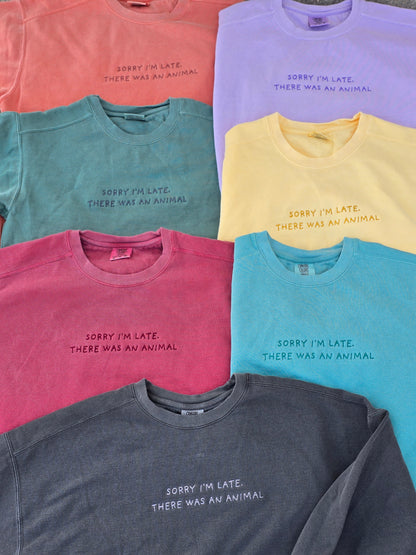 I'm Quiet unless you ID an animal wrong Quote Embroidery on Comfort Color