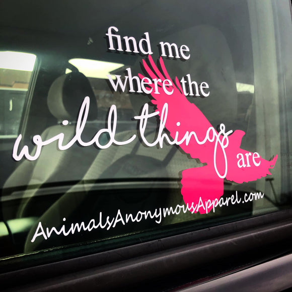 Eagle Wild Things - Vinyl Decal - Animals Anonymous Apparel