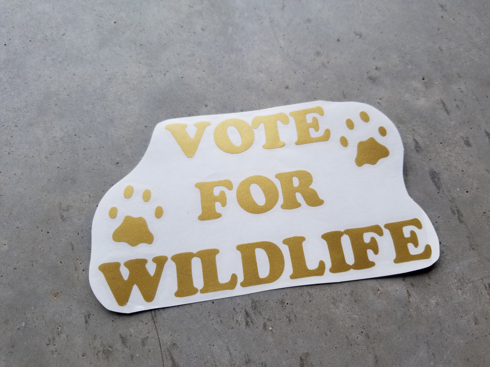 Vote for Wildlife - Vinyl Decal - Animals Anonymous Apparel