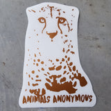 Cheetah Face - Vinyl Decal - Animals Anonymous Apparel