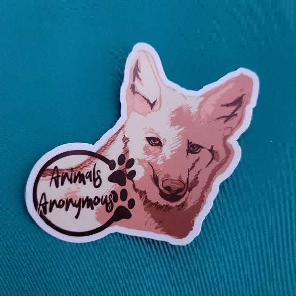 Maned Wolf Sketch - Sticker - Animals Anonymous Apparel