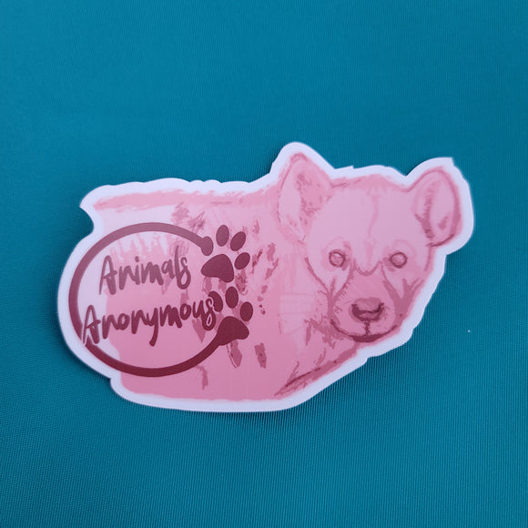 Hyena Sketch - Sticker - Animals Anonymous Apparel