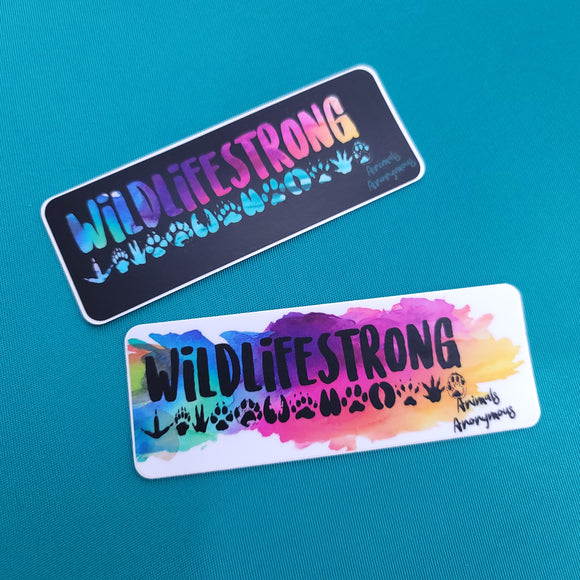 Wildlife Strong (Paws) - Sticker - Animals Anonymous Apparel