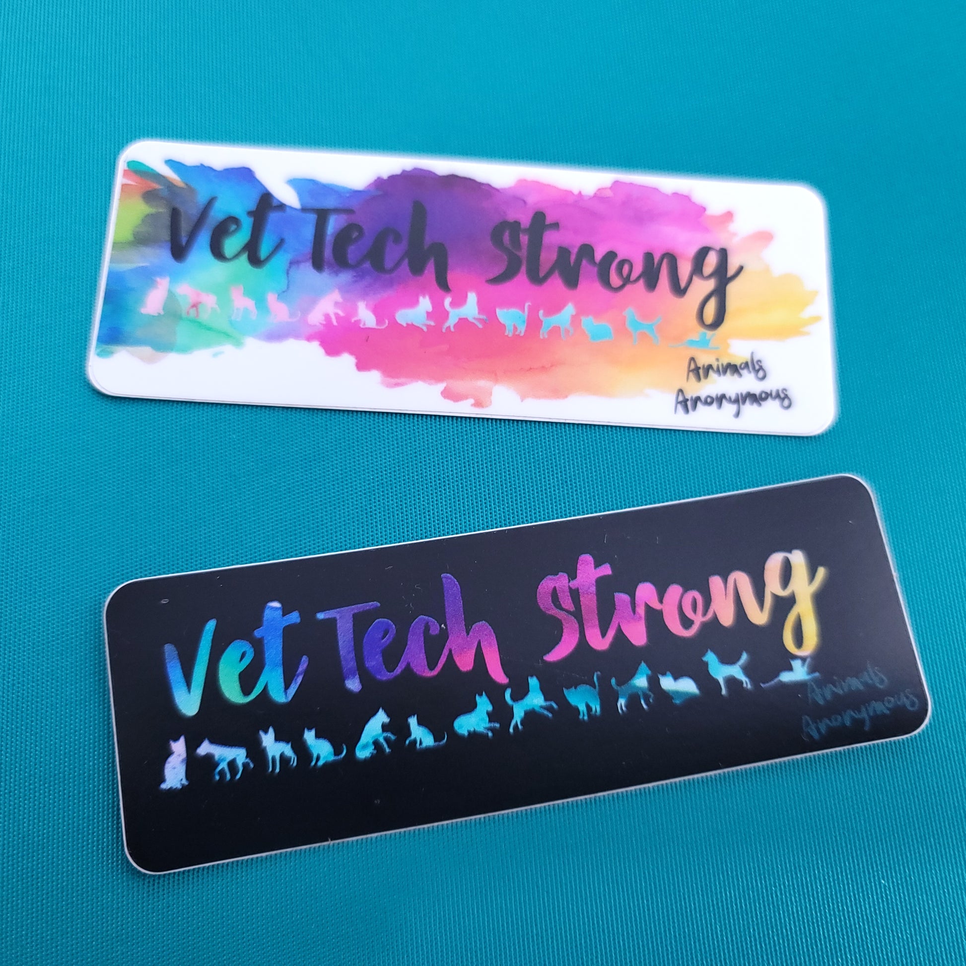 Vet Tech Strong (Cats and Dogs) - Sticker - Animals Anonymous Apparel