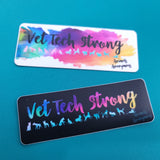 Vet Tech Strong (Cats and Dogs) - Sticker - Animals Anonymous Apparel