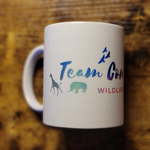 Taza fuerte de 11 oz de Team Conservation Wildlife (hecha a pedido)