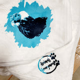Andean Condor Teal Background - Ultra Plush Blanket - Marshmallow (Made to Order)