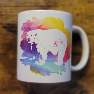 Polar Bear Rainbow 11oz Mug (Made to Order)