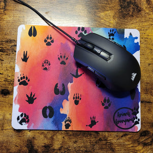 Mixed Paw Print Mousepad (Made to Order)