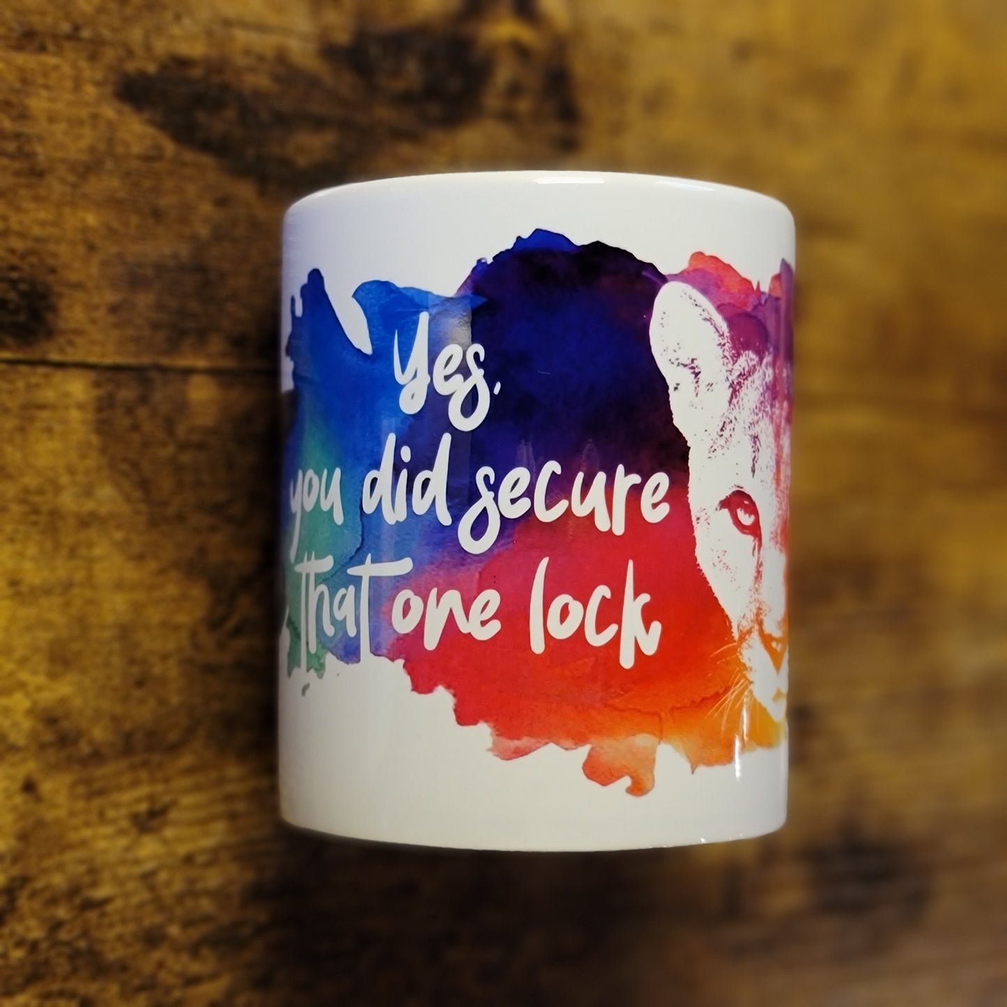 Cougar - Yes, you did secure that one lock 11oz Mug (Made to Order)
