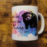 Binturong - Encuéntrame donde están las cosas salvajes Taza de 11 oz (hecha a pedido)