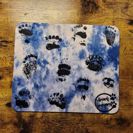 Bear Paw Blue - Mousepad