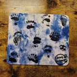 Bear Paw Blue Mousepad (Made to Order)