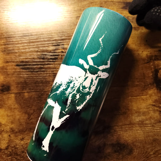 Vaso de acuarela verde Addax (hecho a pedido)