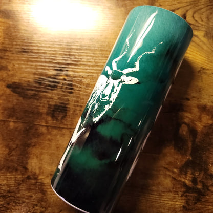 Addax Green Watercolor Tumbler (Made to Order)